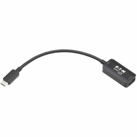 Eaton Tripp Lite Series USB-C to HDMI Active Adapter Cable (M/F), 4K 60 Hz, HDR, 4:4:4, DP 1.2 Alt Mode, HDCP 2.2, Black, 6 in. (15.2 cm) — U444-06N-HDR-B