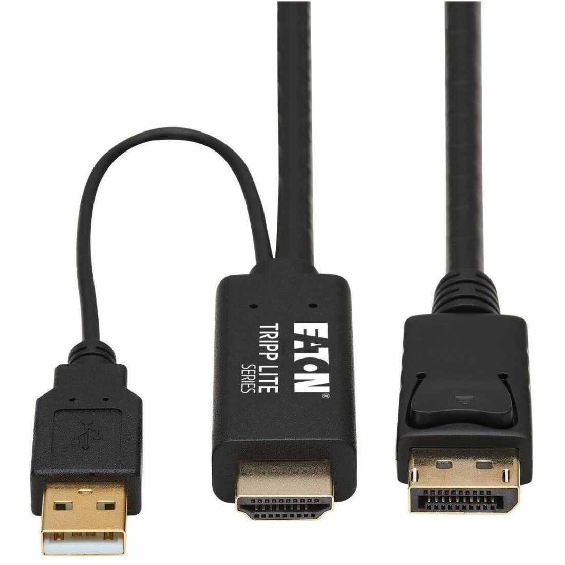 Eaton Tripp Lite Series HDMI to DisplayPort Active Adapter Cable (M/M) - 4K, USB Power, Black, 1 m (3.3 ft.) — P567-01M