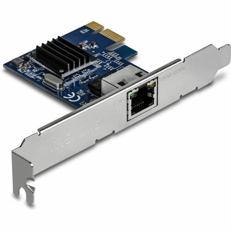 TRENDnet 2.5GBASE-T PCIe Network Adapter, TEG-25GECTX, Convert a PCIe Port into a 2.5G Ethernet Port, 802.1Q VLAN Tagging, Windows Support, NDAA & TAA Compliant — TEG-25GECTX