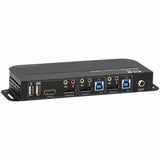 Eaton Tripp Lite Series 2-Port DisplayPort/USB KVM Switch - 4K 60 Hz, HDR, HDCP 2.2, IR, DP 1.4, USB Sharing, USB 3.0 Cables — B005-DPUA2-K