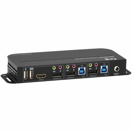 Eaton Tripp Lite Series 2-Port DisplayPort/USB KVM Switch - 4K 60 Hz, HDR, HDCP 2.2, IR, DP 1.4, USB Sharing, USB 3.0 Cables — B005-DPUA2-K