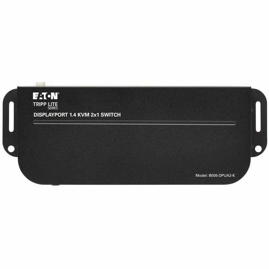 Eaton Tripp Lite Series 2-Port DisplayPort/USB KVM Switch - 4K 60 Hz, HDR, HDCP 2.2, IR, DP 1.4, USB Sharing, USB 3.0 Cables — B005-DPUA2-K