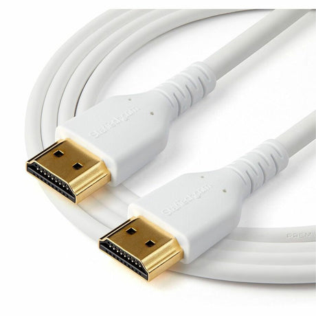 StarTech.com 2m Premium Certified HDMI 2.0 Cable with Ethernet - 6ft High Speed UHD 4K 60Hz HDR Durable Rugged Ultra HD HDMI Monitor Cord — RHDMM2MPW