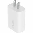 Belkin 25W Portable USB-C Wall Charger - 1xUSB-C - Fast Charging - Power Adapter - White — WCA004dqWH