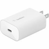 Belkin 25W Portable USB-C Wall Charger - 1xUSB-C - Fast Charging - Power Adapter - White — WCA004dqWH