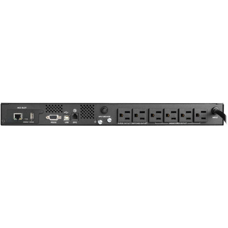 Eaton Tripp Lite Series SmartPro 120V 500VA 300W Line-Interactive UPS, 1U, WEBCARDLX, USB, DB9, 6 Outlets — SMART500RT1UN