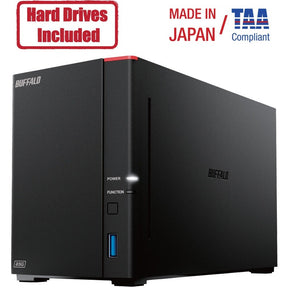 BUFFALO LinkStation 720 2-Bay Professional Network Storage 8TB (2x4TB) with Hard Drives Included — LS720D0802