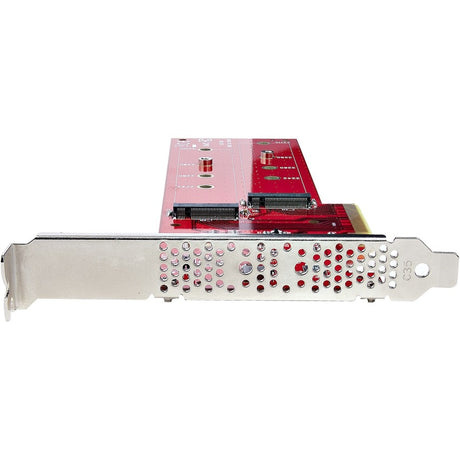 StarTech.com Dual M.2 PCIe SSD Adapter Card, x8 / x16 Dual NVMe or AHCI M.2 SSD to PCI Express 4.0, Up to 7.8GBps/Drive, For 2242/2260/2280/22110mm PCIe M-Key M2 SSDs, Bifurcation Required - PC/Linux Compatible — DUAL-M2-PCIE-CARD-B