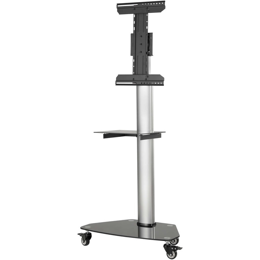 Eaton Tripp Lite Series Premier Rolling TV Cart for 37" to 70" Displays, Black Glass Base and Shelf, Locking Casters — DMCS3770SG75