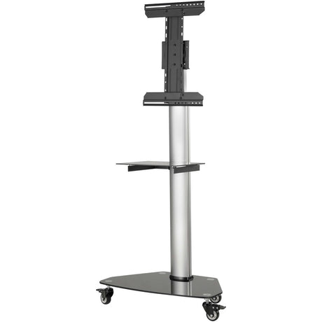 Eaton Tripp Lite Series Premier Rolling TV Cart for 37" to 70" Displays, Black Glass Base and Shelf, Locking Casters — DMCS3770SG75
