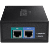 TRENDnet 10G PoE++ Injector, Supplies PoE (15.4W), PoE+ (30W), or PoE++ (90W), Converts a Non-PoE Port To A PoE ++ 10G port, Metal Housing, Black, TPE-319GI