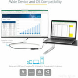 USB C to DisplayPort Adapter, 8K/4K 60Hz USB-C to DisplayPort 1.4 Adapter, DSC, USB Type-C to DP Video Converter, w/12" Cable — CDP2DPEC