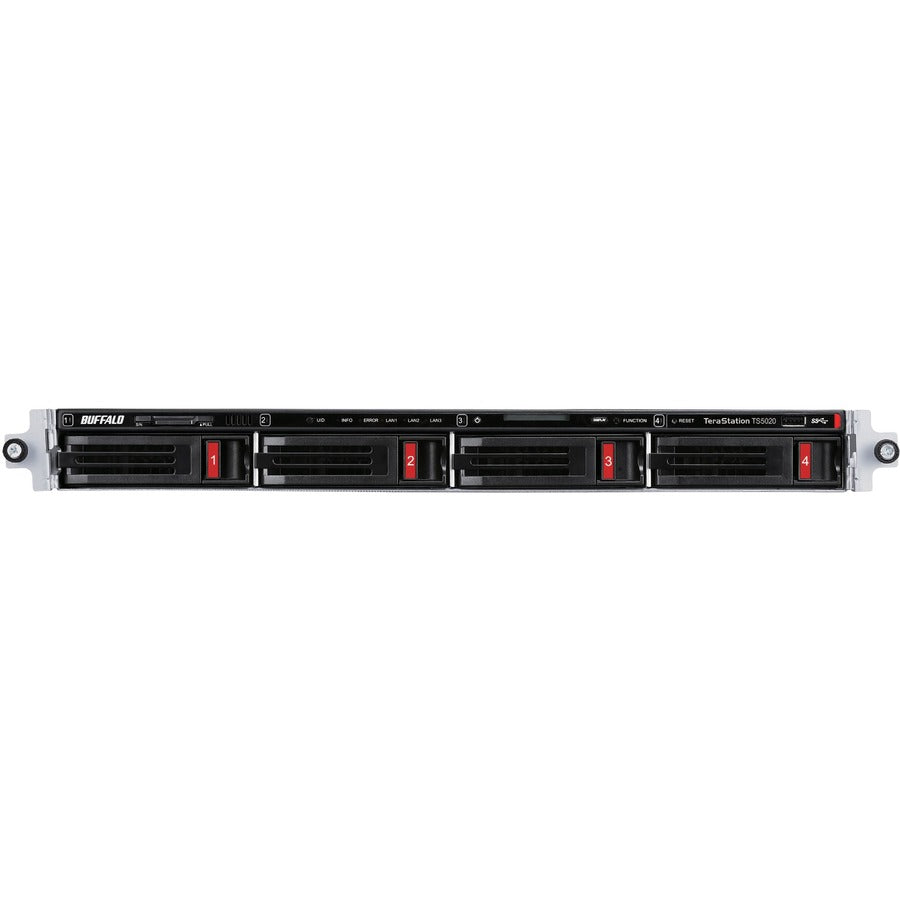 BUFFALO TeraStation 5420RN 4-Bay Secure Business Rackmount NAS 64TB (4x16TB) w/ Hard Drives Included — TS5420RN6404