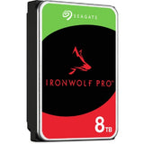 Seagate IronWolf Pro ST8000NT001 8 TB Hard Drive - 3.5" Internal - SATA (SATA/600) - Conventional Magnetic Recording (CMR) Method — ST8000NT001
