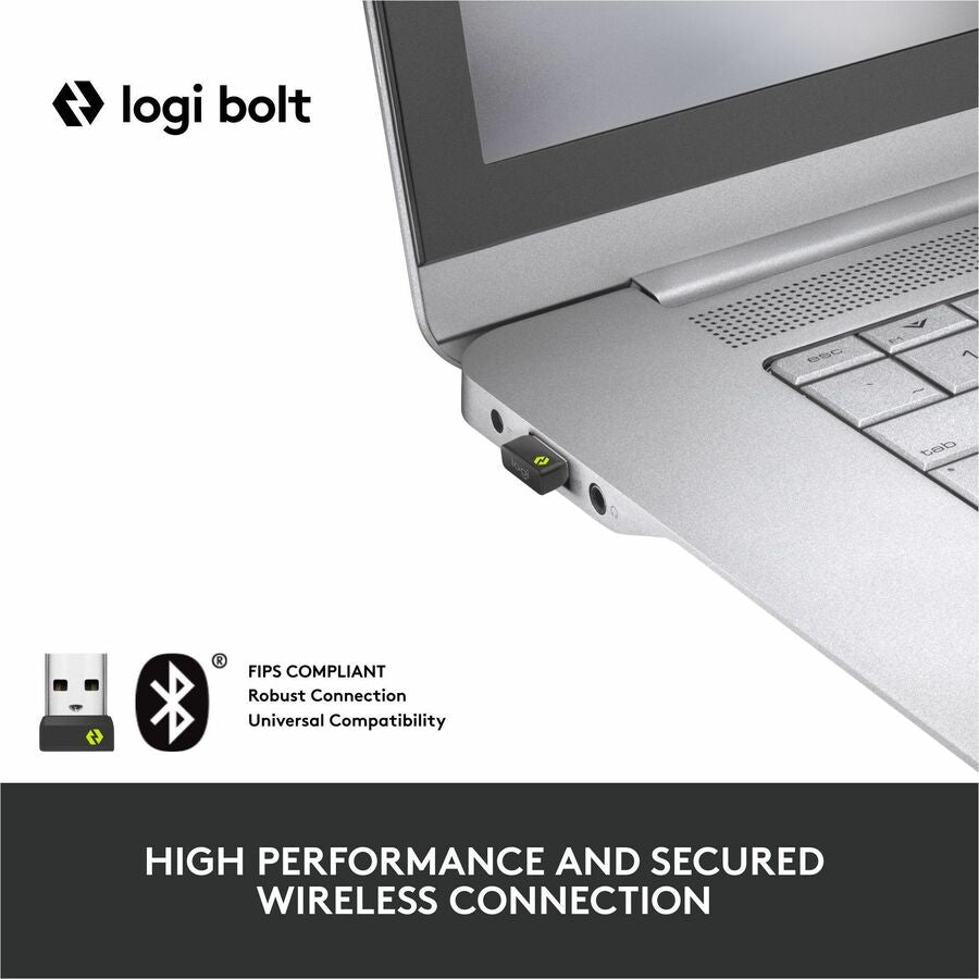 Logitech MX Keys Mini Wireless Illuminated Keyboard for Business, Compact, Logi Bolt Technology, Graphite — 920-010594