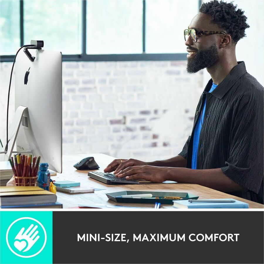 Logitech MX Keys Mini Wireless Illuminated Keyboard for Business, Compact, Logi Bolt Technology, Graphite — 920-010594