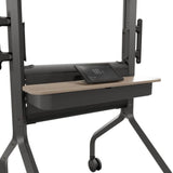 Chief Voyager Manual height Adjustable AV Mobile Cart - For 50-85 Inch Displays - Mobile TV Cart - Black — LSCUB