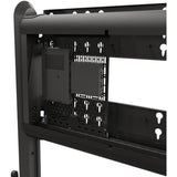 Chief Voyager Manual height Adjustable AV Mobile Cart - For 50-85 Inch Displays - Mobile TV Cart - Black — LSCUB