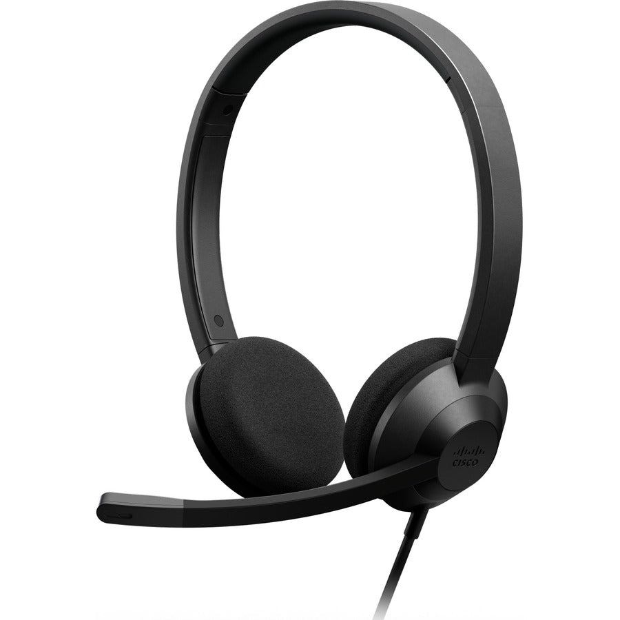 Cisco Headset 322 Wired Dual On-Ear Carbon Black RJ9 — HS-W-322-C-RJ9