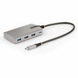 StarTech.com 4-Port USB-C Hub with USB-C DP Alt Mode Video Output, 3x USB-A, 1x USB-C, 100W Power Delivery Pass-Through, USB 3.2 10Gbps — HB31C3A1CDPPD3