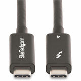 StarTech.com 6ft (2m) Active Thunderbolt 4 Cable, 40Gbps, 100W PD, 4K/8K Video, Intel-Certified, Compatible w/Thunderbolt 3/USB 3.2/DisplayPort — A40G2MB-TB4-CABLE
