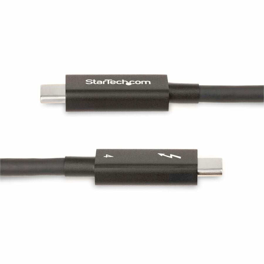 StarTech.com 6ft (2m) Active Thunderbolt 4 Cable, 40Gbps, 100W PD, 4K/8K Video, Intel-Certified, Compatible w/Thunderbolt 3/USB 3.2/DisplayPort — A40G2MB-TB4-CABLE