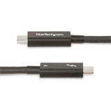 StarTech.com 6ft (2m) Active Thunderbolt 4 Cable, 40Gbps, 100W PD, 4K/8K Video, Intel-Certified, Compatible w/Thunderbolt 3/USB 3.2/DisplayPort — A40G2MB-TB4-CABLE