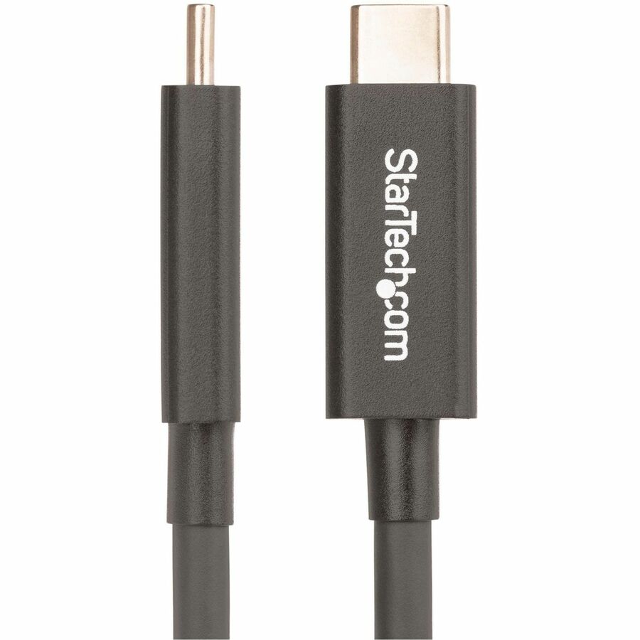 StarTech.com 6ft (2m) Active Thunderbolt 4 Cable, 40Gbps, 100W PD, 4K/8K Video, Intel-Certified, Compatible w/Thunderbolt 3/USB 3.2/DisplayPort — A40G2MB-TB4-CABLE