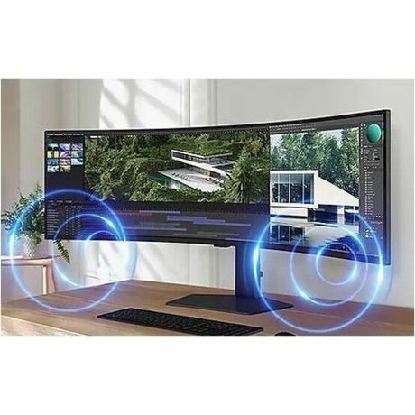 Samsung S49C954UAN 49" Class Dual Quad HD (DQHD) Curved Screen Gaming LCD Monitor - 32:9 — S49C954UAN