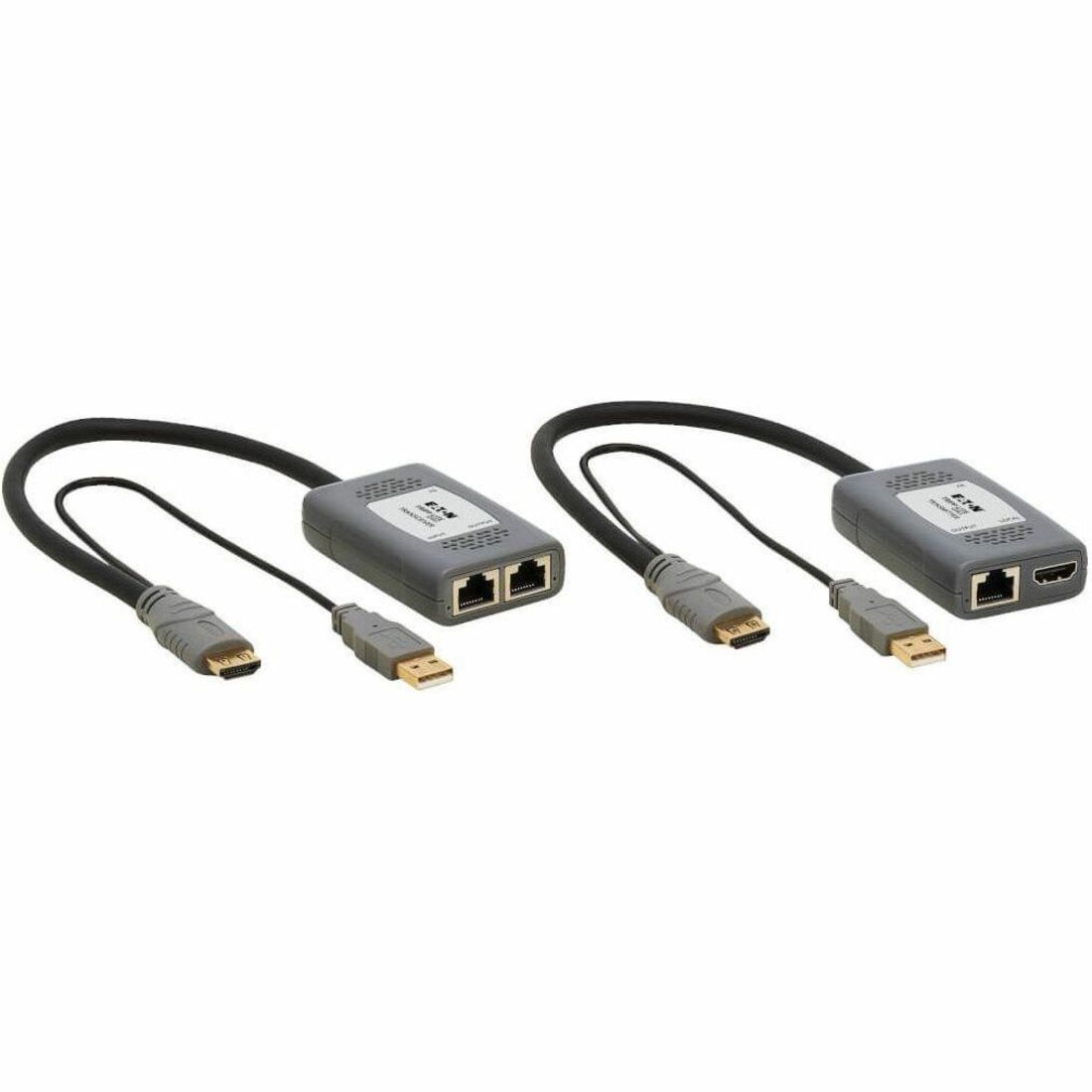 Eaton Tripp Lite Series 1-Port HDMI over Cat6 Extender Kit, Pigtail Transmitter/Receiver, 4K 60 Hz, HDR, 4:4:4, 230 ft. (70.1 m), TAA — B127U-111-PHPH