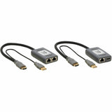 Eaton Tripp Lite Series 1-Port HDMI over Cat6 Extender Kit, Pigtail Transmitter/Receiver, 4K 60 Hz, HDR, 4:4:4, 230 ft. (70.1 m), TAA — B127U-111-PHPH