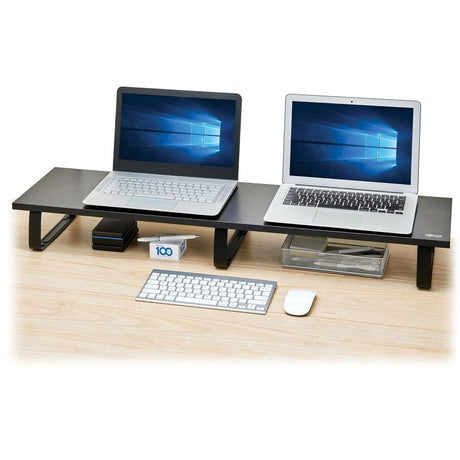 Eaton Tripp Lite Series Extra-Wide Dual-Monitor Riser for Desk, 39 x 10 in. - Wood, Black — MR4010