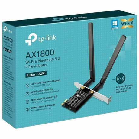 TP-Link Archer TX20E - AX1800 Dual Band Wi-Fi 6 Bluetooth 5.2 PCI Express Adapter — ArcherTX20E