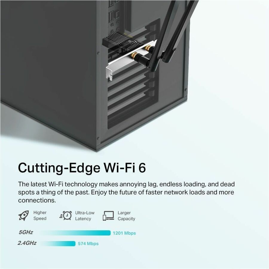 TP-Link Archer TX20E - AX1800 Dual Band Wi-Fi 6 Bluetooth 5.2 PCI Express Adapter — ArcherTX20E