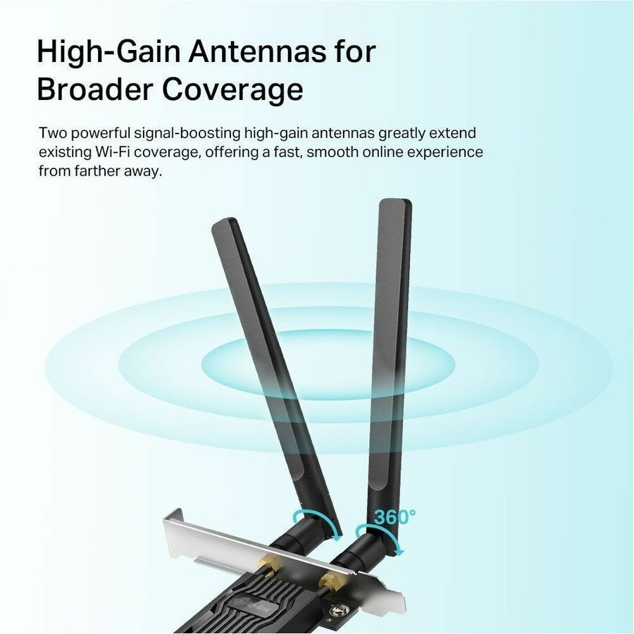 TP-Link Archer TX20E - AX1800 Dual Band Wi-Fi 6 Bluetooth 5.2 PCI Express Adapter — ArcherTX20E