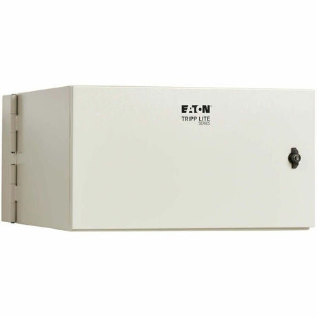 Eaton Tripp Lite Series SmartRack Industrial Enclosure with Lock - NEMA 4, Wall Mount, Metal Construction, Hinged Back, 28 in. Depth, 6U, Gray — SRN4G6US