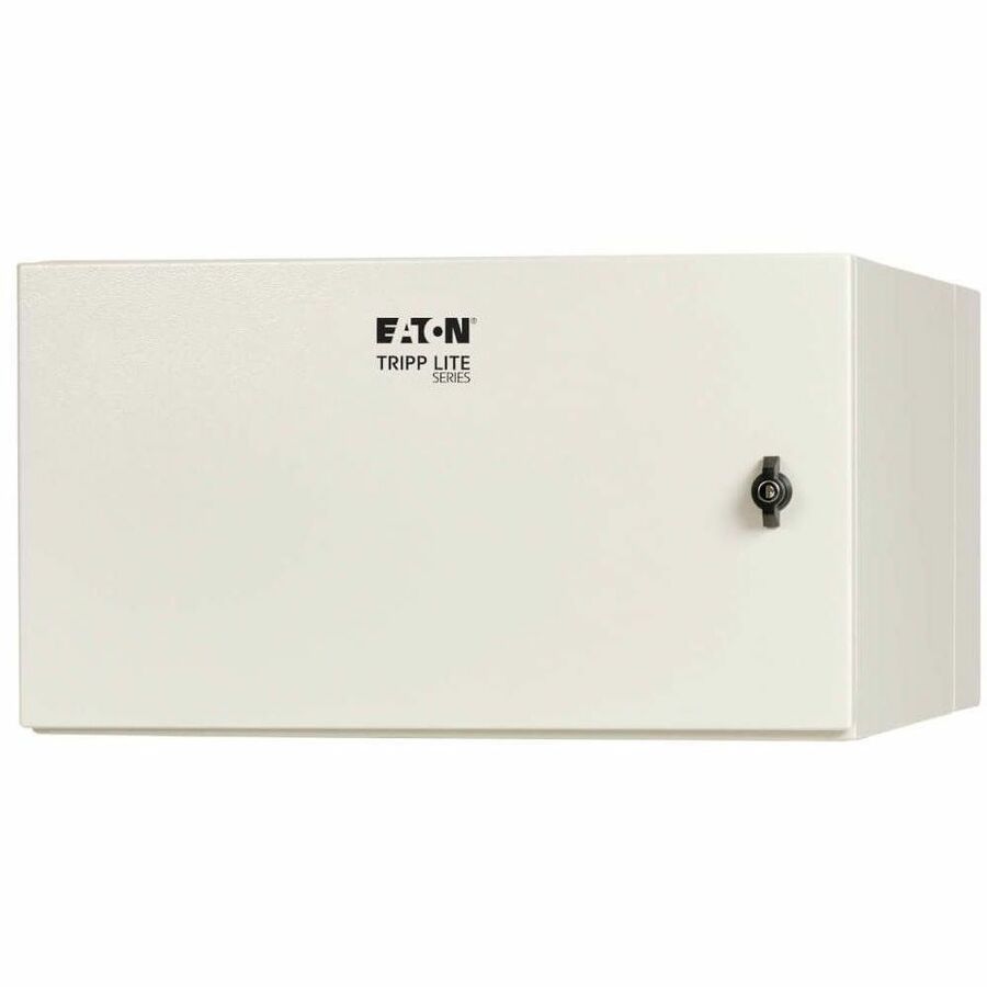 Eaton Tripp Lite Series SmartRack Industrial Enclosure with Lock - NEMA 4, Wall Mount, Metal Construction, Hinged Back, 28 in. Depth, 6U, Gray — SRN4G6US