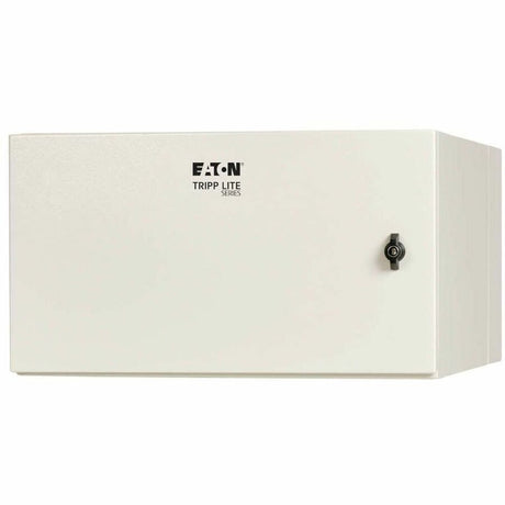 Eaton Tripp Lite Series SmartRack Industrial Enclosure with Lock - NEMA 4, Wall Mount, Metal Construction, Hinged Back, 28 in. Depth, 6U, Gray — SRN4G6US