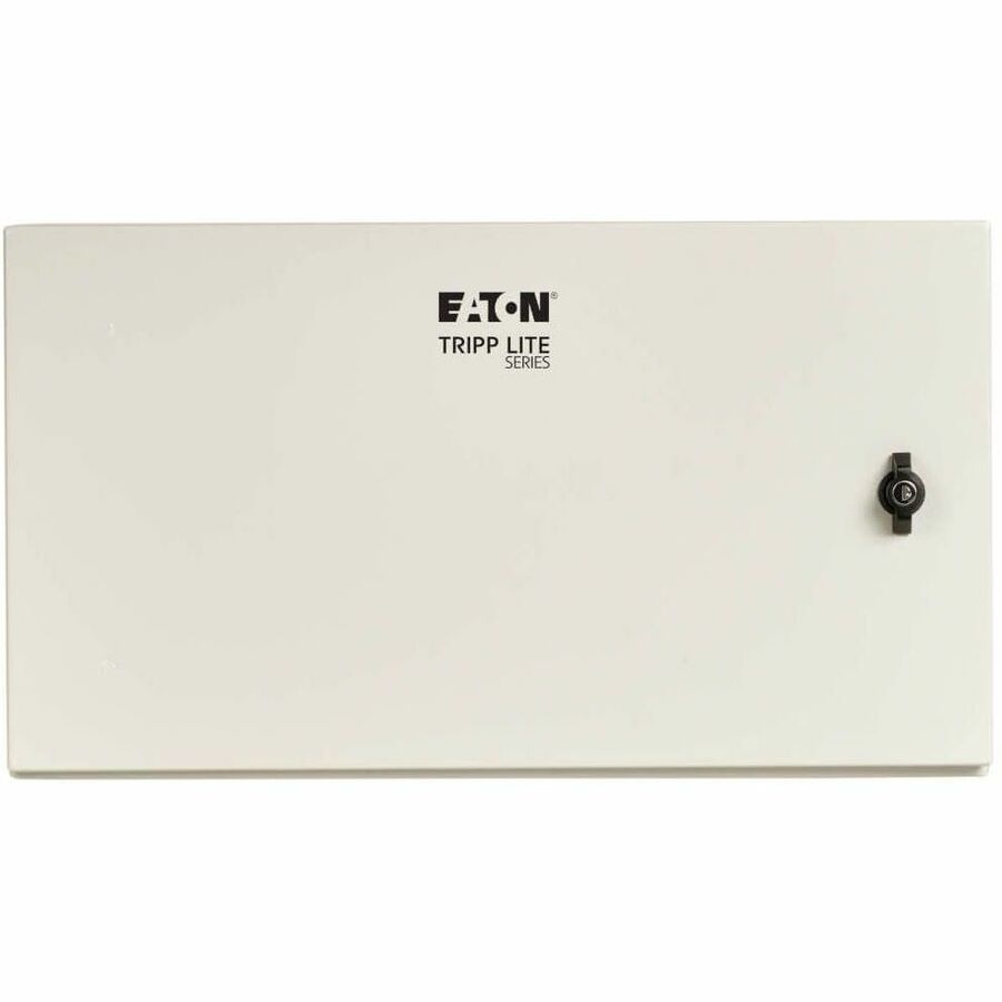 Eaton Tripp Lite Series SmartRack Industrial Enclosure with Lock - NEMA 4, Wall Mount, Metal Construction, Hinged Back, 28 in. Depth, 6U, Gray — SRN4G6US