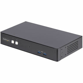 StarTech.com 2-Port Dual-Monitor DisplayPort KVM Switch, RS232 Serial Control, 4K 60Hz, 2x USB 5Gbps Hub Ports, TAA Compliant — P2DD46A22-KVM-SWITCH