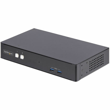 StarTech.com 2-Port Dual-Monitor DisplayPort KVM Switch, RS232 Serial Control, 4K 60Hz, 2x USB 5Gbps Hub Ports, TAA Compliant — P2DD46A22-KVM-SWITCH