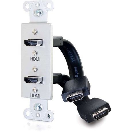 C2G HDMI Pass Through Decorative Wall Plate — 39875