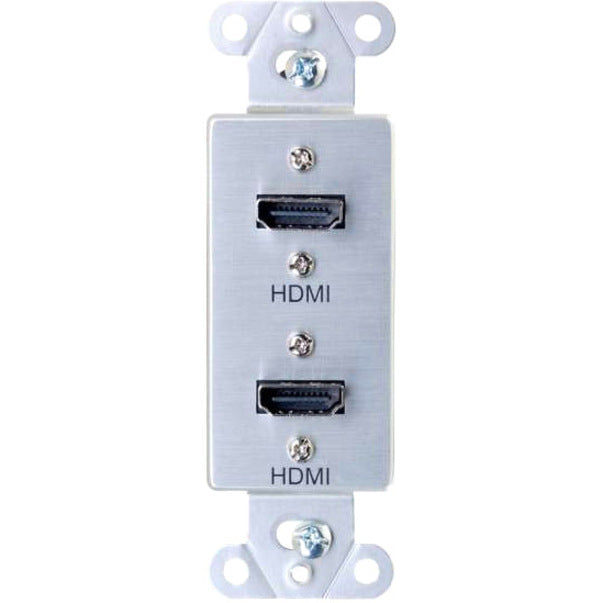 C2G HDMI Pass Through Decorative Wall Plate — 39875