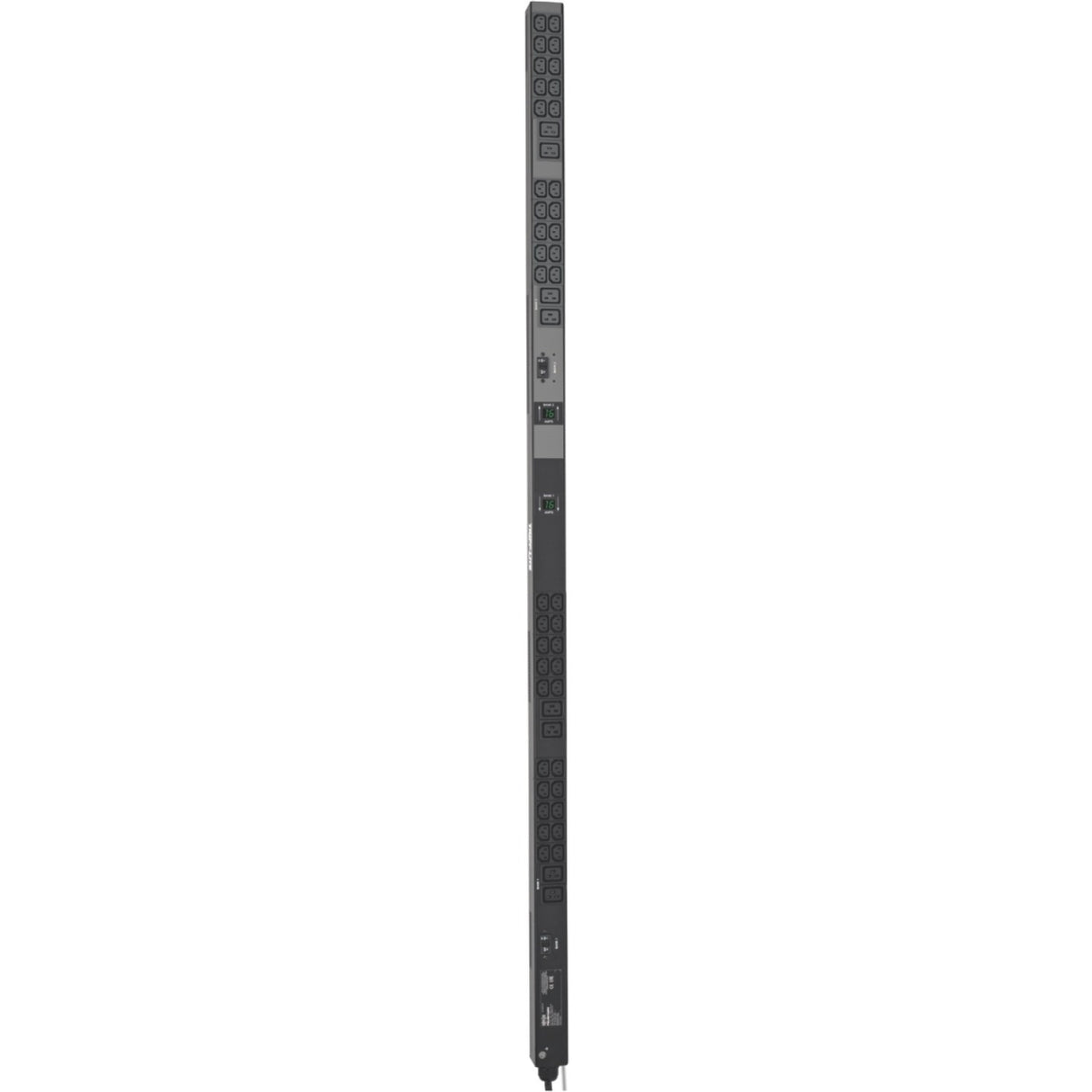 Tripp Lite by Eaton 7.7kW Single-Phase Local Metered PDU, 200-240V Outlets (8 C19 and 40 C13), IEC-309 32A Blue Input, 10 ft. (3.05 m) Cord, 0U Vertical, TAA, 70 in. — PDUMV32HV