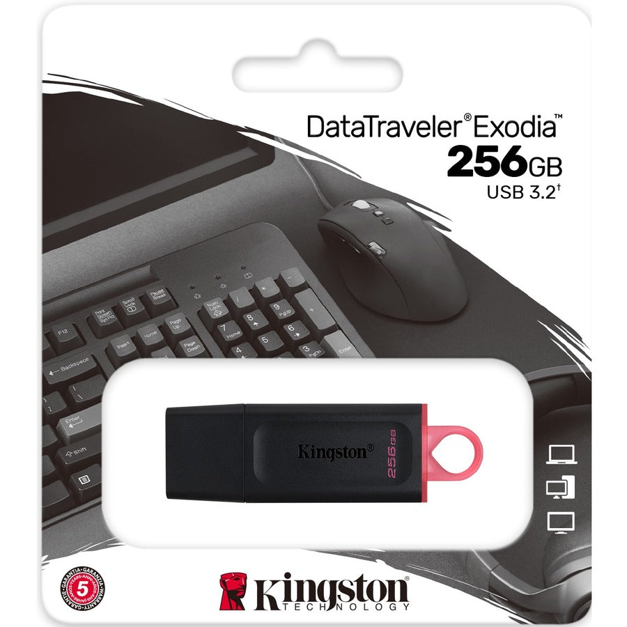 Kingston DataTraveler Exodia 256GB USB 3.2 (Gen 1) Type A Flash Drive — DTX/256GBCL