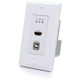 C2G 4K HDMI HDBaseT + USB and RS232 Wall Plate Transmitter to Receiver — C2G31030