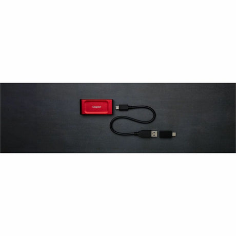 Kingston XS1000 1 TB Portable Solid State Drive - External - Red — SXS1000R/1000G