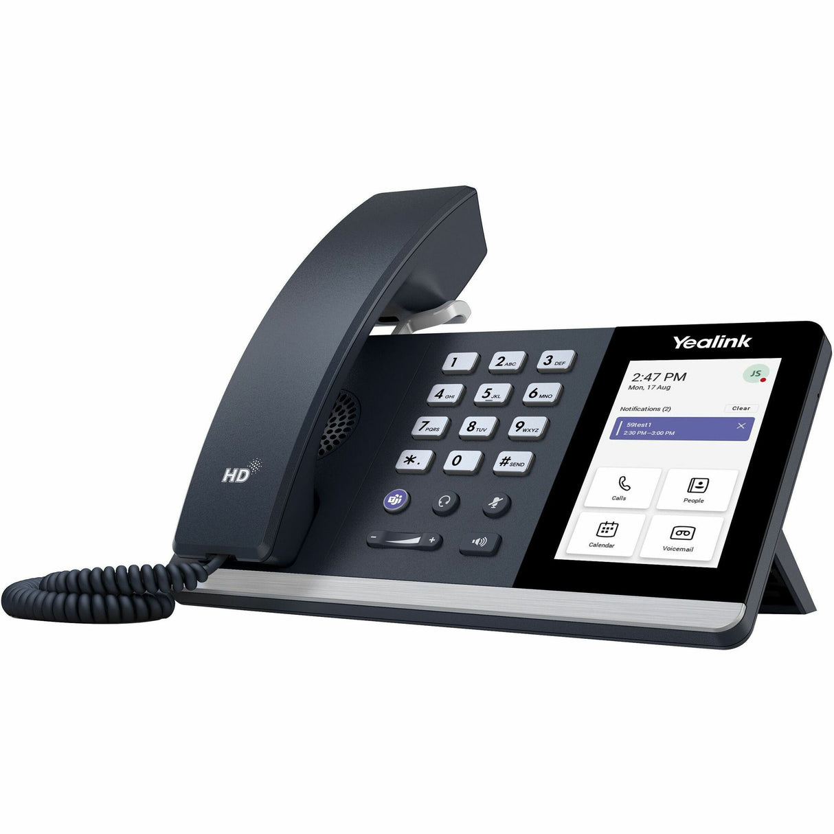 Yealink IP Phone - Corded - Bluetooth, Wi-Fi - Wall Mountable, Desktop - Classic Gray — 1301215