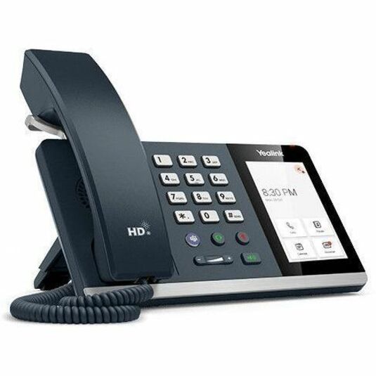Yealink IP Phone - Corded - Bluetooth, Wi-Fi - Wall Mountable, Desktop - Classic Gray — 1301215