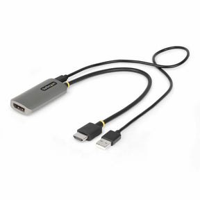 StarTech.com 1ft (30cm) HDMI to DisplayPort Adapter Cable, 8K 60Hz, Active HDMI 2.1 to DP 1.4 Video Converter, USB Bus Powered — 148B-HDMI-DP-8K